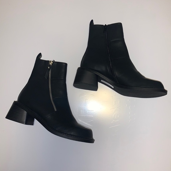 🆕 ASOS Black Chunky Ankle Booties - Women’s Size 8 - Picture 3 of 7